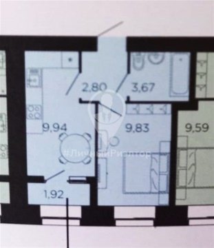 1-к квартира, 6/16 эт., 28м²